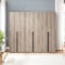 Manhattan Comfort Lee Wardrobe Closet 3.0 in Rustic Grey, 3PK 3-WC003-GY - alternate 1
